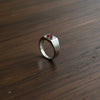 Red Diamond 925 Silver Ring