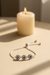 Purple Halo Trio Bracelet  ( Adjustable )