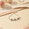 Trio Red Floral Bracelet  ( Adjustable )