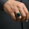 Emerald Heritage 925 Silver Mens Ring