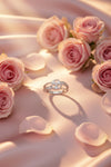 Flower Design Silver Ring