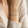 Flower Design 925 Silver Kada Bracelet