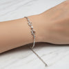 925 Silver Heart Bracelet (Adjustable)