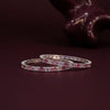 Rosé Radiance Bangles With White Pink Diamonds,  Size (2/8)
