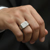Elegant Vine 925 Silver Mens Ring