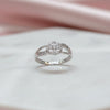 Flower Design Silver Ring