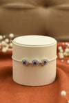 Purple Halo Trio Bracelet  ( Adjustable )