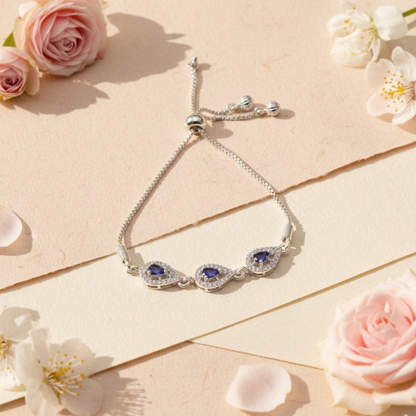 Purple Tilak Trio Bracelet ( Adjustable )