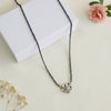Floral Diamond 925 Silver Mangalsutra