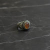 Vintage Crest Silver Mens Ring
