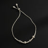 Silver Beaded Adjustable Bracelet