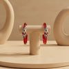 Silver Butterfly Red Kada Bangle,   Size (2/)