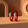 Red Meenakari Kada Bangle,  Size(2/6)