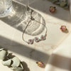 Pink Heart Trinity Bracelet  ( Adjustable )