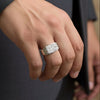 Elegant Vine 925 Silver Mens Ring