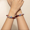 Silver Peacock Design Red kada Bangels,    Size (2/)