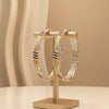 Gold Plated Silver Bangle With Diamond's,  Size(2/8)