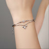 Heart Charms 925 Silver Kada Bracelet