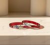 Floral Design Red Kada Bangle,  Size (2/4)
