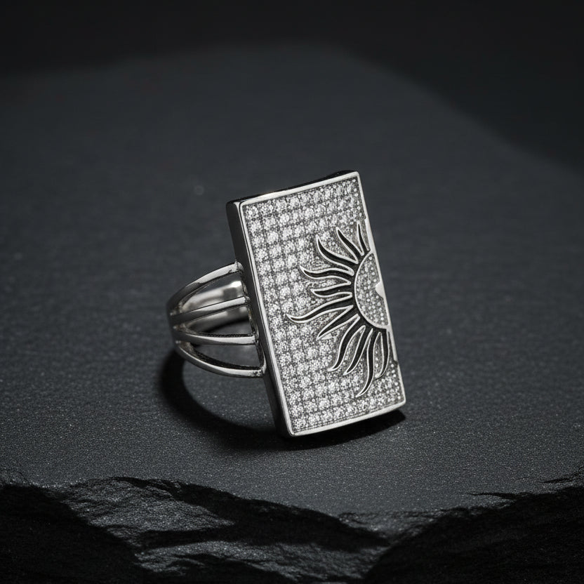 Celestial Sun 925 Silver Ring