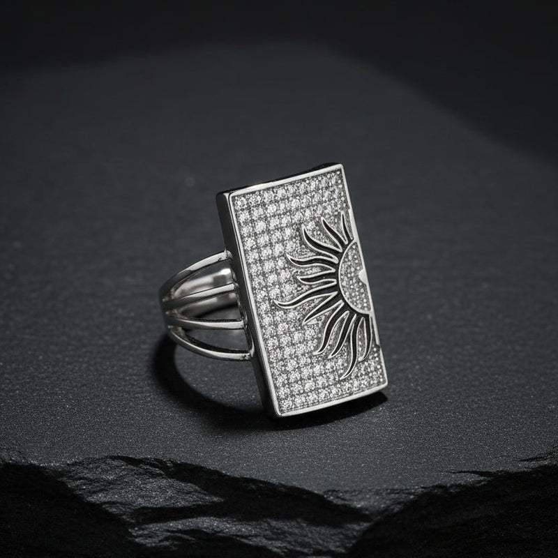 Celestial Sun 925 Silver Ring
