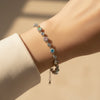 Multicolor Gemstone 925 Silver Bracelet (Adjustable)