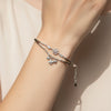 Heart Charms 925 Silver Kada Bracelet