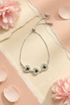 Trio Green Heart Bracelet (Adjustable)