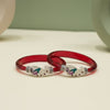 Red Meenakari Kada Bangle,  Size(2/6)