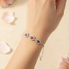 Trio Red Floral Bracelet  ( Adjustable )