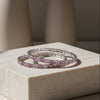 Rosé Radiance Bangles With White Pink Diamonds,  Size (2/8)