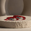 Floral Design Red Kada Bangle,  Size (2/4)