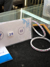 Rosé Radiance Bangles With White Pink Diamonds,  Size (2/8)