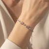 925 Silver Heart Bracelet (Adjustable)