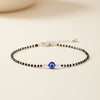 Blue Evil Eye 925 Silver Bracelet ( Adjustable )