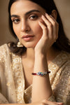 Floral Design Red Kada Bangle,  Size (2/4)