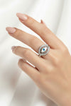 💎 The Guardian Blue Eye Silver Ring