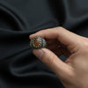 Vintage Crest Silver Mens Ring