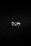 Flower Design Silver Ring