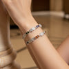 Flower & Heart Design Bangle,  Size (2/4)