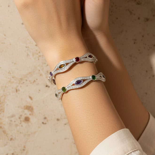 Vanya Multicolor Bangle,  Size (2/8)