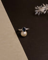 💖 The Elegant Sapphire Drop Silver Sleek Ring 🌟✨