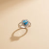 💖 The Azure Promise Love Silver Ring ✨❤️