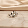 💖 Wild Vibe Silver Ring with Contrast Stone Leaf Combo 🌟✨