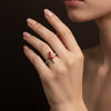 💎 Velora Crimson Red Leaf Ring (🌸 For Women's )