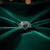 💖 The Azure Promise Love Silver Ring ✨❤️