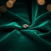 Sweet Promise Silver Ring with Mint Baguette Shoulders💖