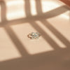 🌸 The 4-Petal Crystal Flower Silver Ring with Solitaire Center 💍✨