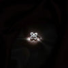 🌸 The 4-Petal Crystal Flower Silver Ring with Solitaire Center 💍✨