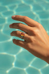 ✨ Mystic Glow Silver Ring with Multi-Color Oval Stone 🔮💖